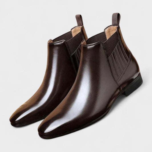 Botines de cuero sintético Peyton